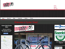 Tablet Screenshot of cycleswest.ca